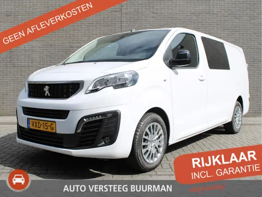 Peugeot Expert 2.0 BlueHDI 145PK L3 Dubbele Cabine Navigatie, Achteruitrijcamera, Trekhaak Afneembaar, Airco, Parkeersensoren Achter, Bluetooth, Cruise Control